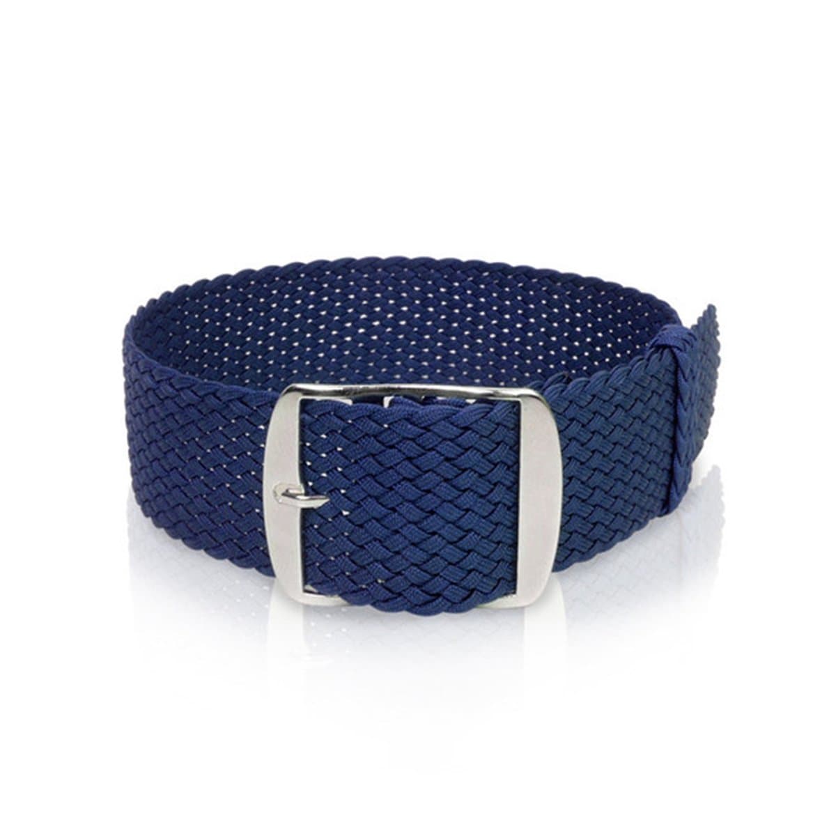 Perlon band marineblauw, 18mm