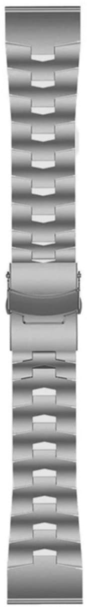 Voor Garmin Epix Pro 47 mm titaniumlegering horlogeband met snelsluiting (titaniumgrijs)