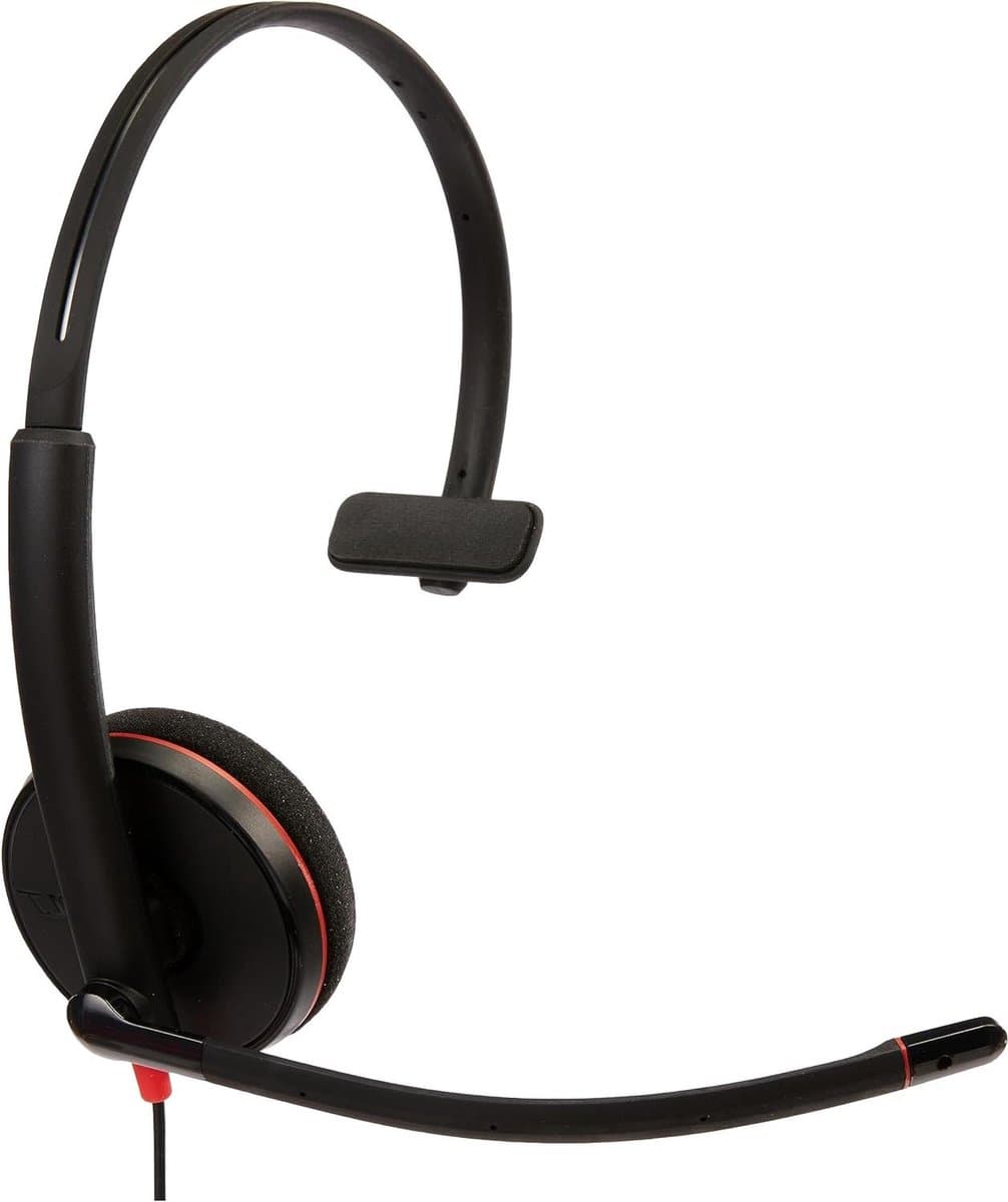 USB-C Headset - PC Headset Mono Headset - Online Vergaderen - Ruisonderdrukkende Microfoon - Niet gespecificeerd - Zwart