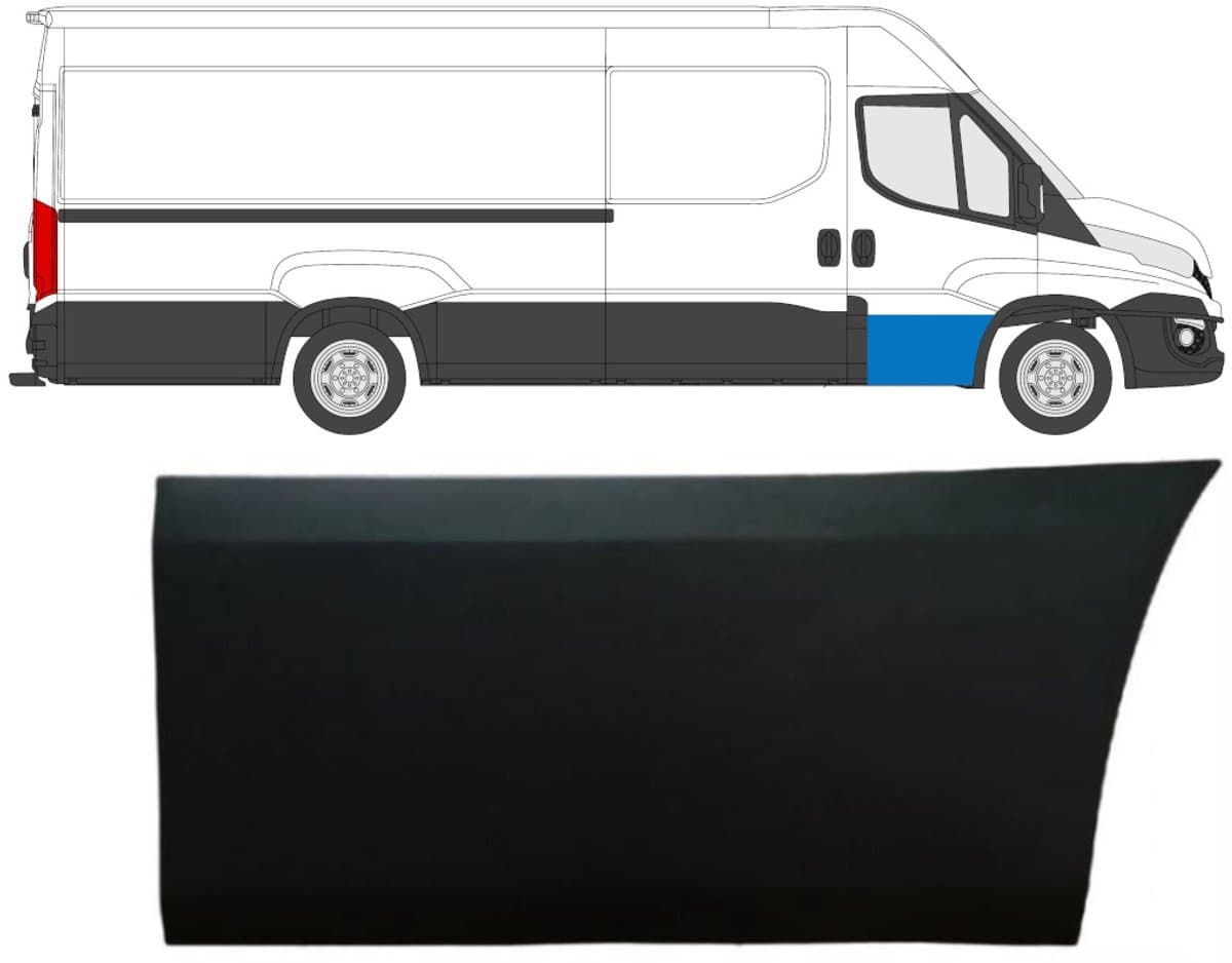 Voordeur sierlijst voor Iveco Daily 2014-2019 / Rechts