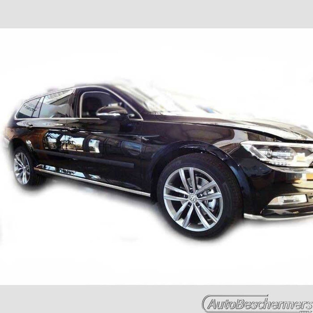 Stootlijsten set zwart voor VW Passat 4-deurs en SW B8 11.2014-. De stootstrips zijn zelfklevend. Set a 4 stuks (#0046)