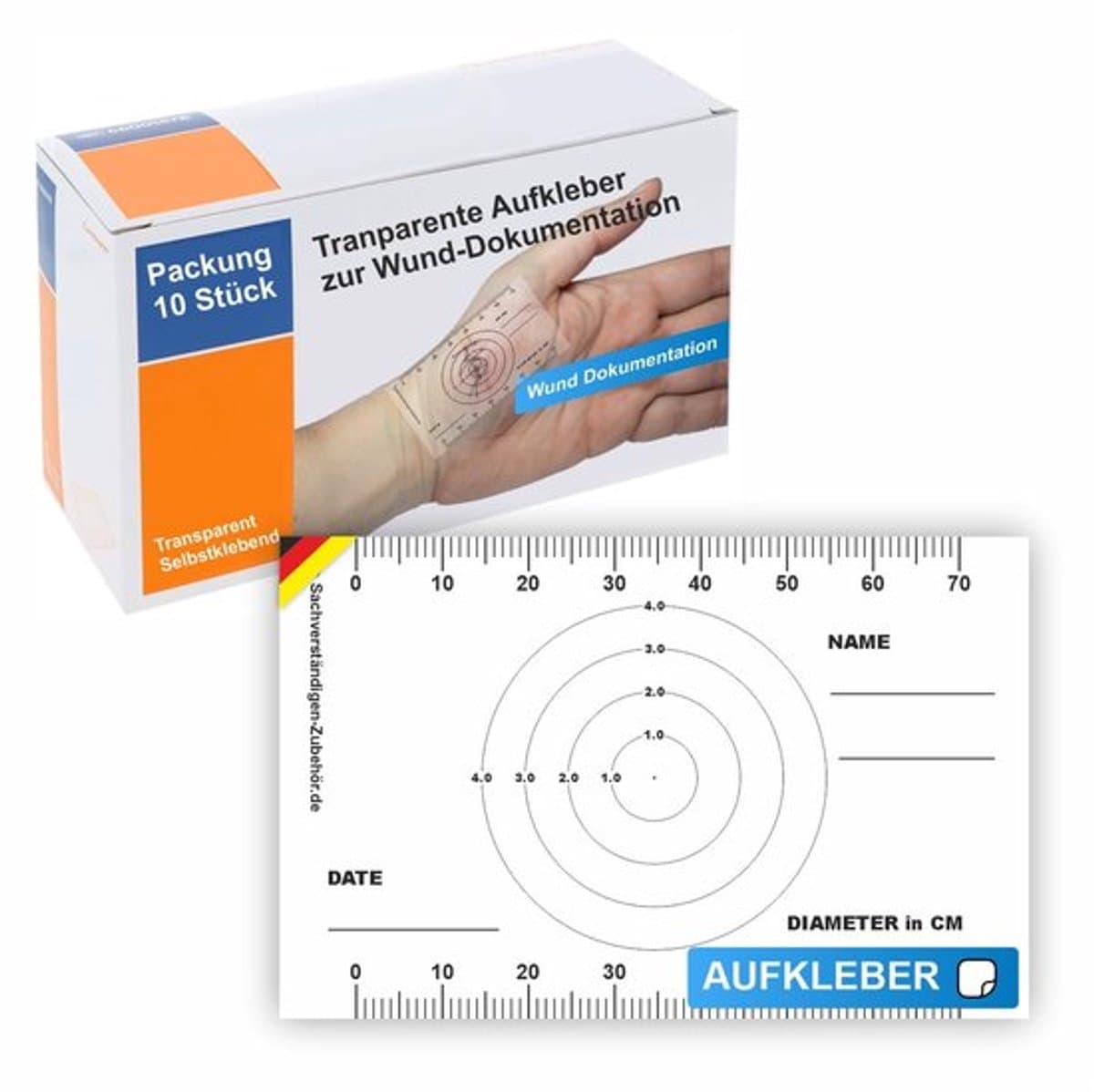 Wondliniaal 10-delige set - Zelfklevend - Transparant - Scheurmonitor - Glazen Ruit - Praktisch hulpmiddel - Meetlint