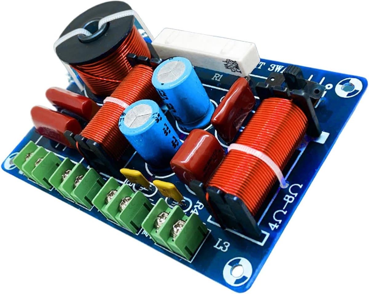 Passieve Luidspreker Crossover - Audio Frequentiescheider - Systeem Upgrade - Plug-and-play Installatie - 138x90x33 mm - Zwart