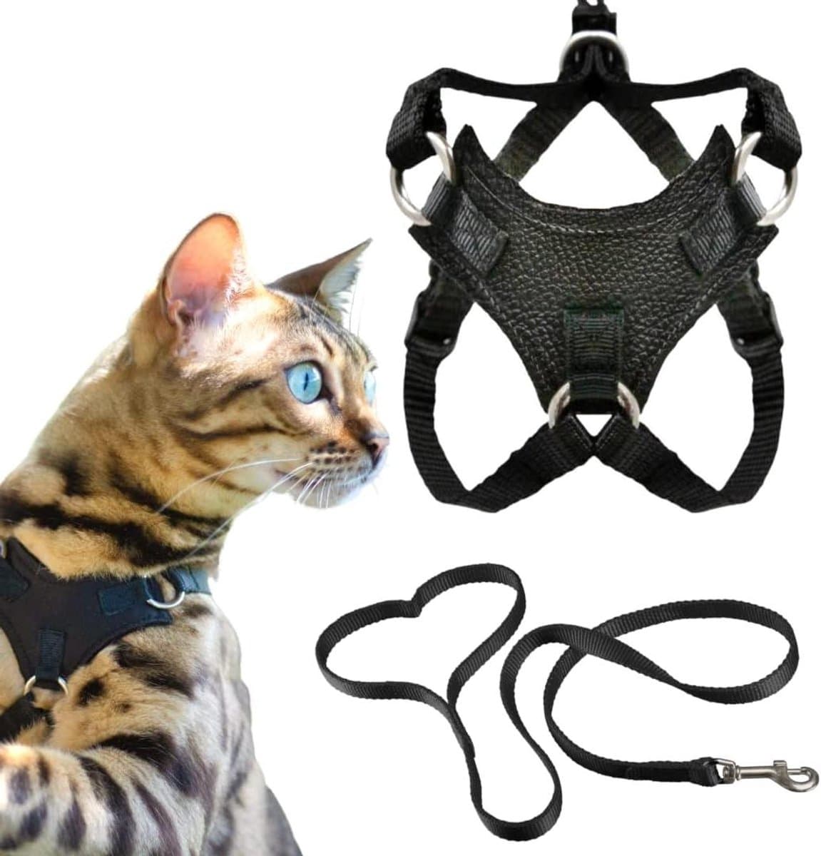Katten Tuigje - Veilig Harnas - Buitenwandelen Kitten - Ontsnappingsbestendig Ontwerp - Verstelbaar - Vivid Colors