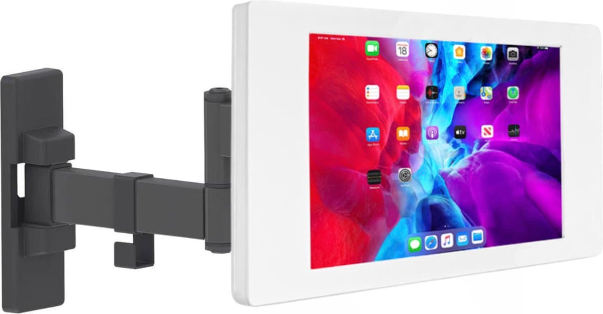 Flexibele iPad muurbeugel 265 mm Fino voor iPad 10.2 & 10.5 - wit