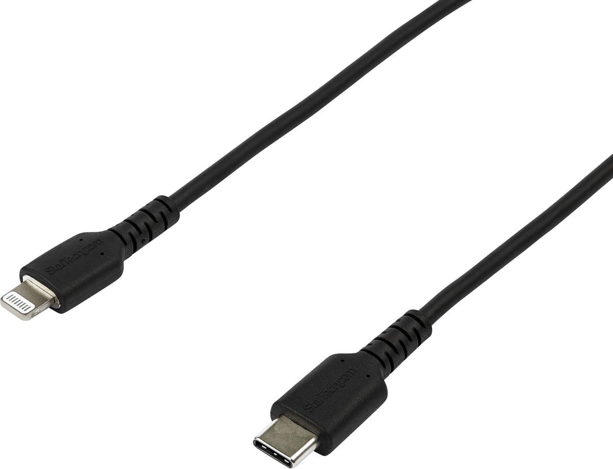 StarTech 2 meter USB-C naar Lightning Kabel - Apple MFi - Zwart