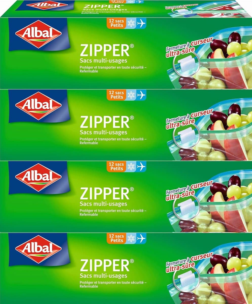 12 Luchtdichte Diepvrieszakken met Ritssluiting - 1 Liter - Ideaal voor Voedsel Opslag